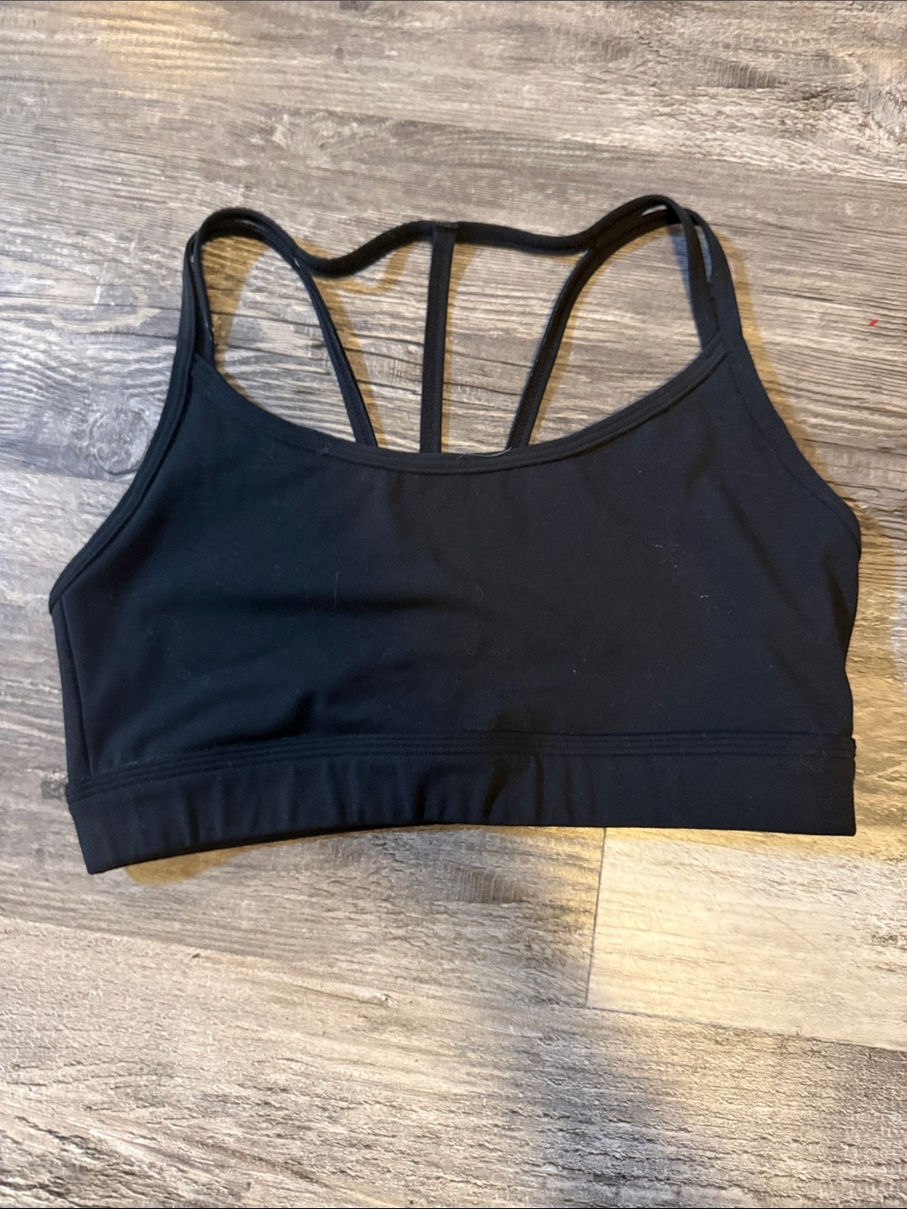 Alphalete Black Strappy Sports Bra